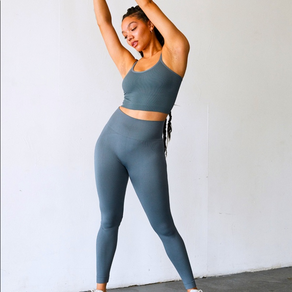 Set Active SculptPlex Slate Blue Leggings